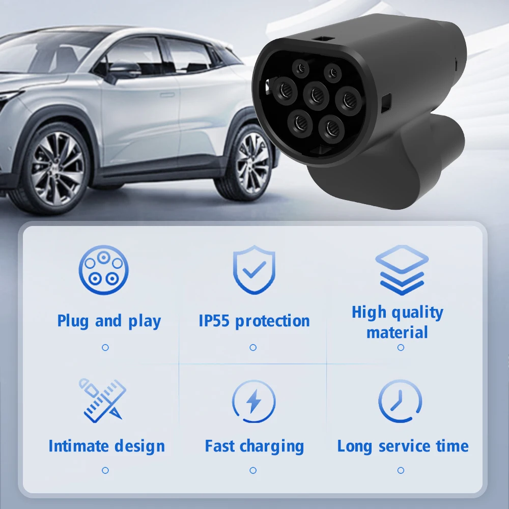 LONLINK CCS2 から Type2 テスラ EV 充電アダプターコンバーター CCS コンボ 2 EV 充電モデル S/X 電気自動車と互換性あり