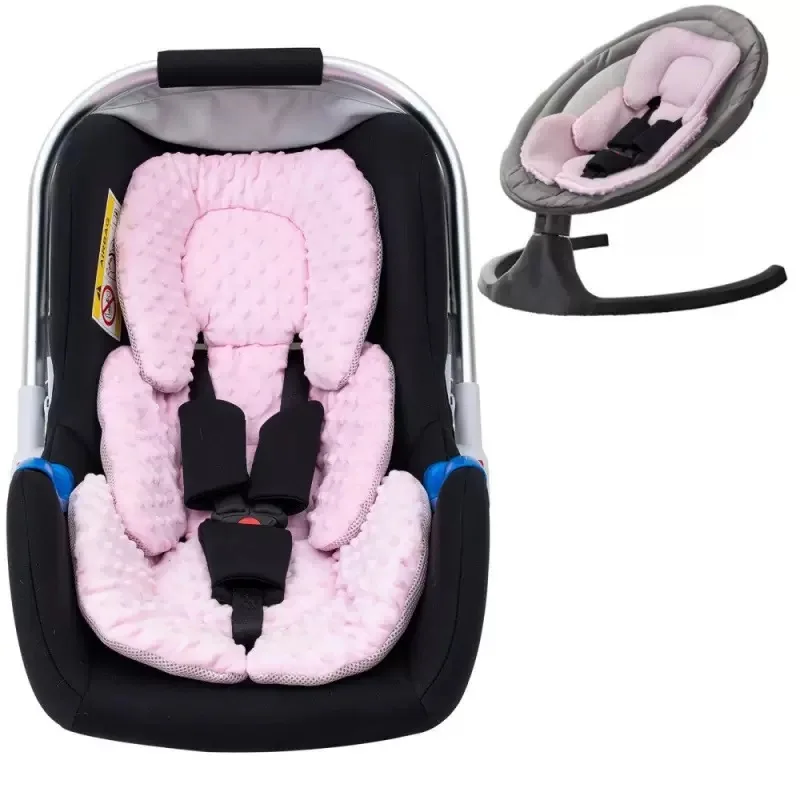 Almofada para carrinho de bebê, inserção de colchão de isolamento universal para assento de carro, malha respirável em ambos os lados para todas as estações