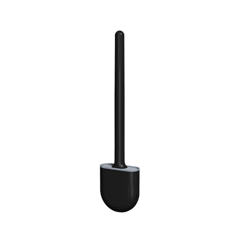 Escova de vaso sanitário de silicone e suporte de parede para banheiro, secagem rápida, limpeza profunda profissional eficiente
