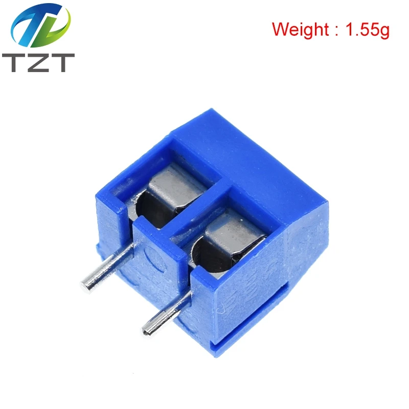 TZT 20 piezas KF301-2P 301-2P conector de bloque de terminales de tornillo enchufable de 2 pines 5,08mm 2 pines bueno