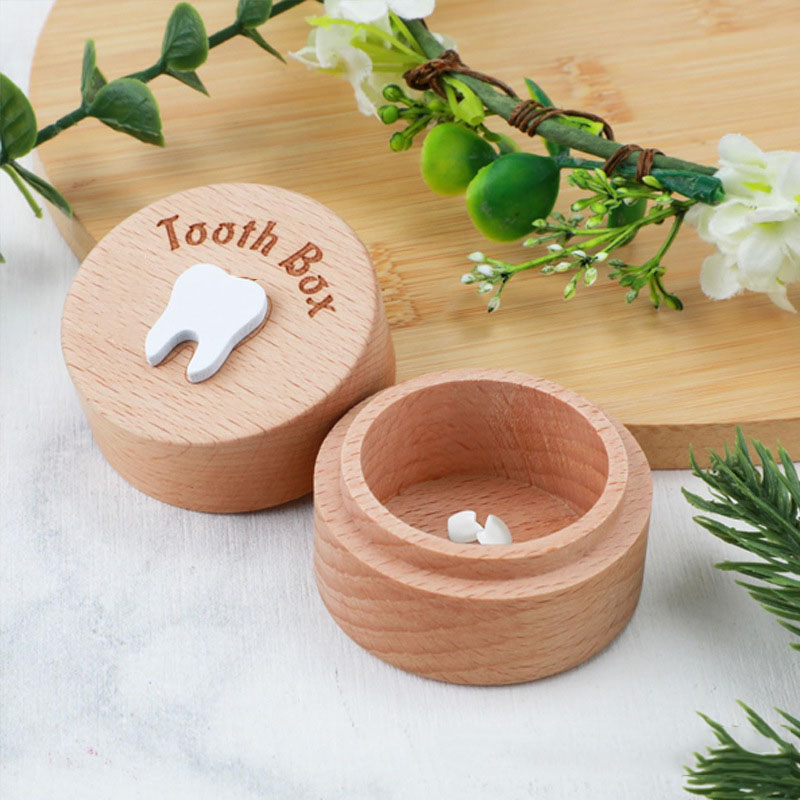 Children'S Tooth Box Collection Organizer Baby Teeth Holder Case Kids Keepsake Log Milk Teeth Storage Collect Box Organizer