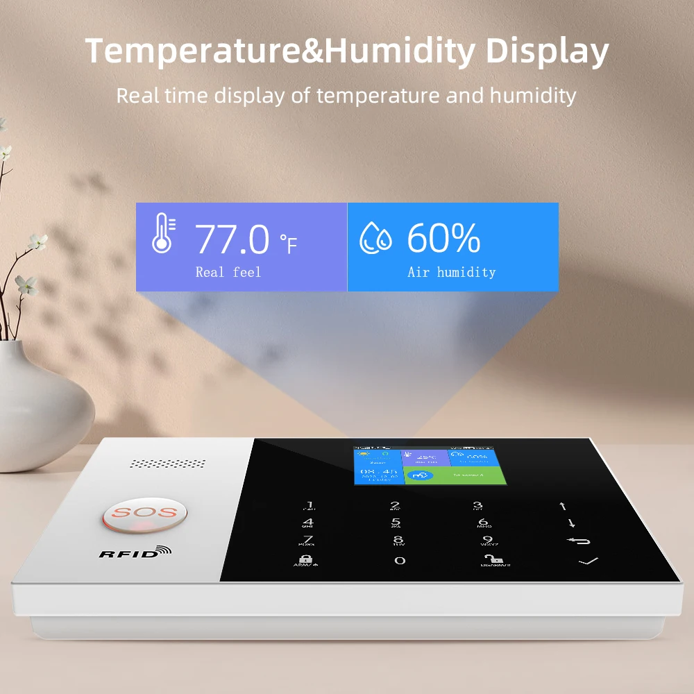 System alarmowy 4G dla bezpieczeństwa w domu 433 MHz WiFi GSM Tuya Inteligentny alarm Bezprzewodowa kontrola aplikacji domowej