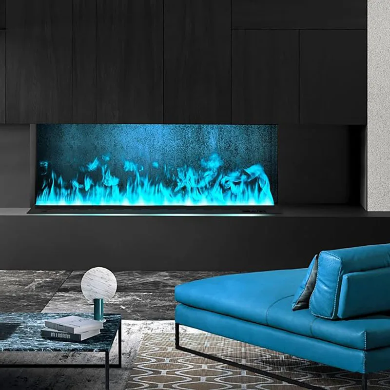 リモート蒸気水蒸気暖炉屋内シミュレーション偽火災加湿器テレビ装飾 3D LED 埋め込み現代スマート電気霧化暖炉