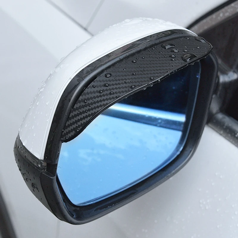 New Car Rearview Mirror Rain Eyebrow Sun Visor Protector Colorful Snow Cover Blades Universal Auto Rear View Mirror Rain Eyebrow