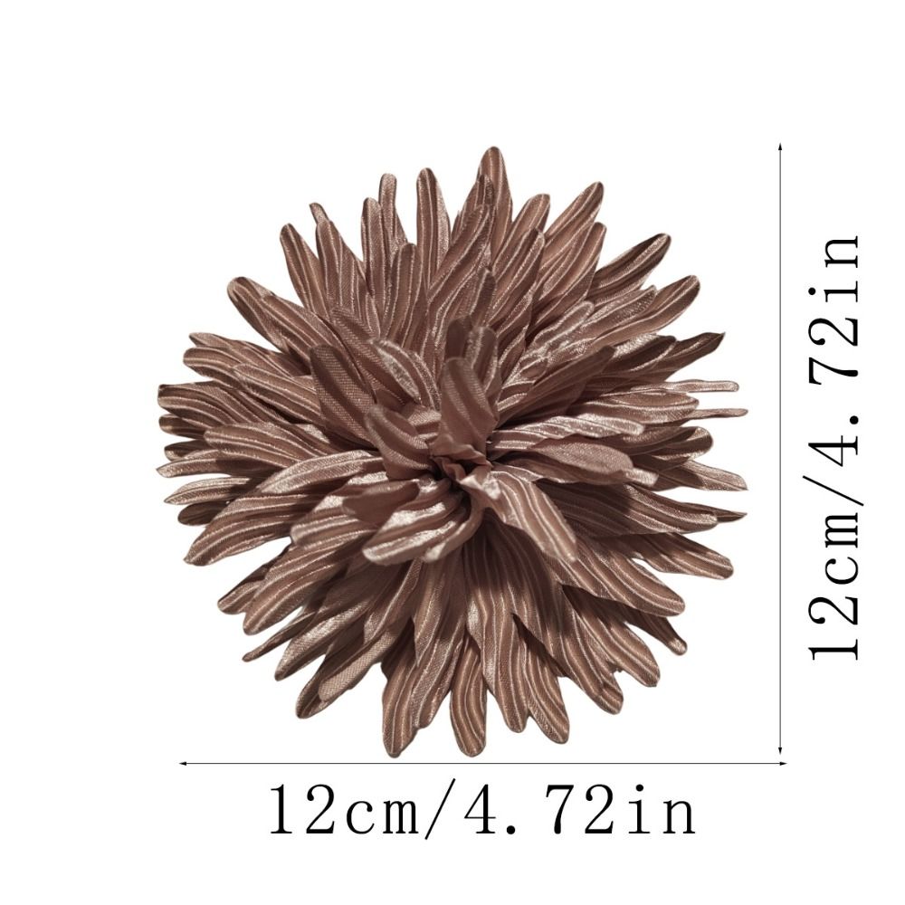 Fabric Handmade Accessories Large Flower Brooch Jewelry Badge Accessories Suit Sweater Coat Corsage Solid Color