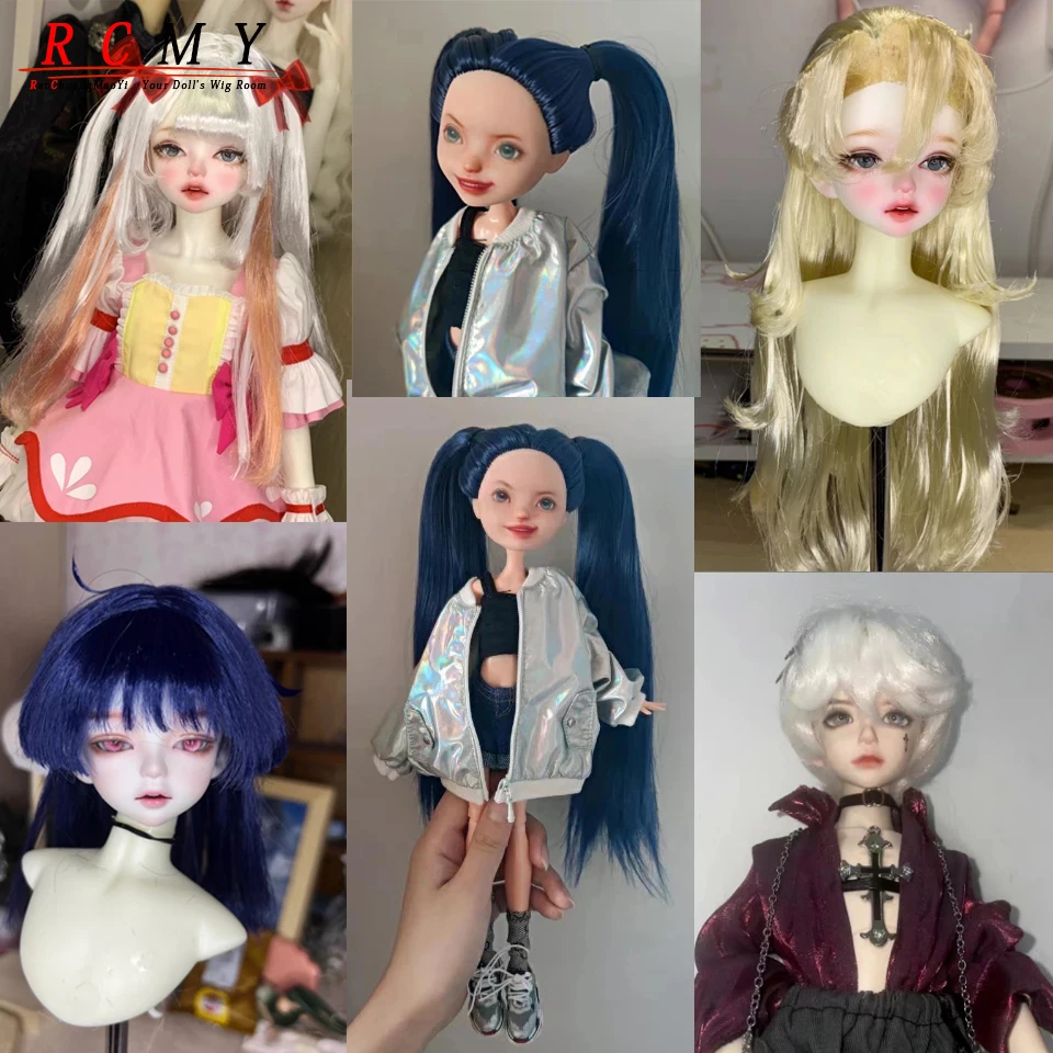 Búp Bê Bjd 80Cm Tóc Nguyên Tổng Hợp Sữa Lụa Chống Mohair Tóc Giả Giả Tay Móc Ghép Chất Liệu Bé Trai Bé Gái búp Bê Tóc Giả