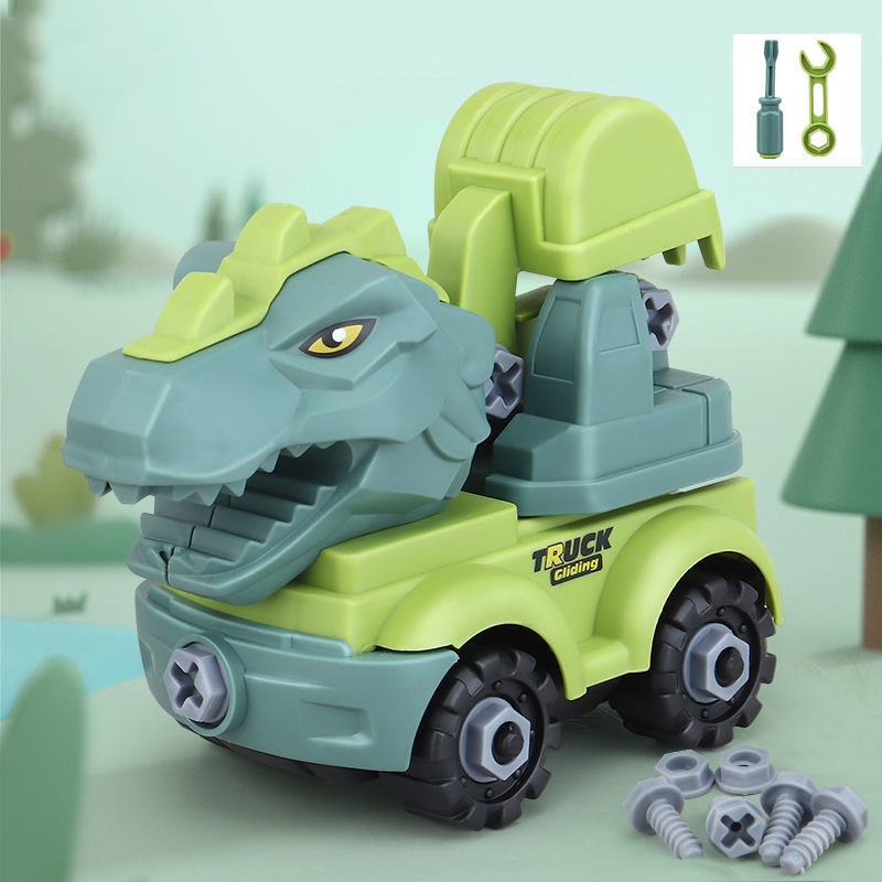 Transport Vehicles Excavators Dinosaurs Construction Toys Detachable And Self Loading Exercise Childrens Hands On Abilities