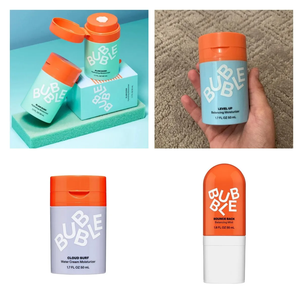 50/55ml bolha cuidados com a pele nicotinamida controle de óleo e creme hidratante de reabastecimento de água para pele normal a seca cuidados diários