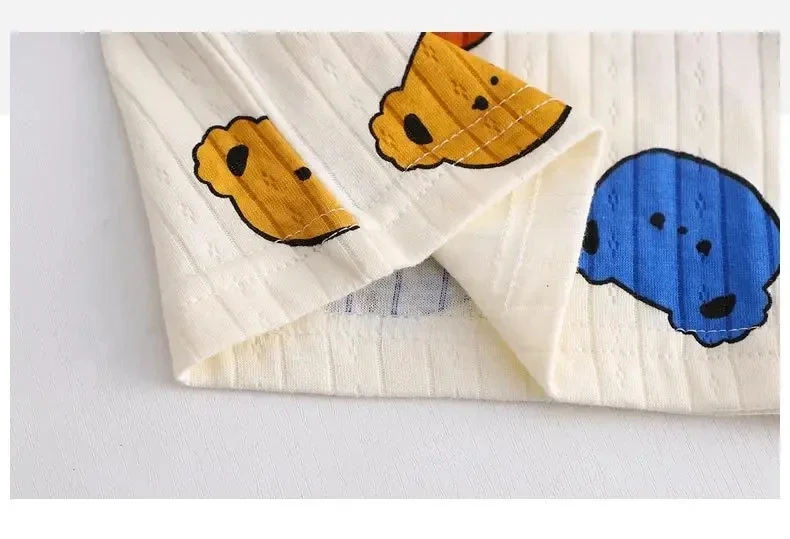 Vestiti per bambini Pigiama a maniche lunghe per bambini Pigiama a maniche lunghe per bambini Design carino Completo da notte in tessuto leggero e confortevole