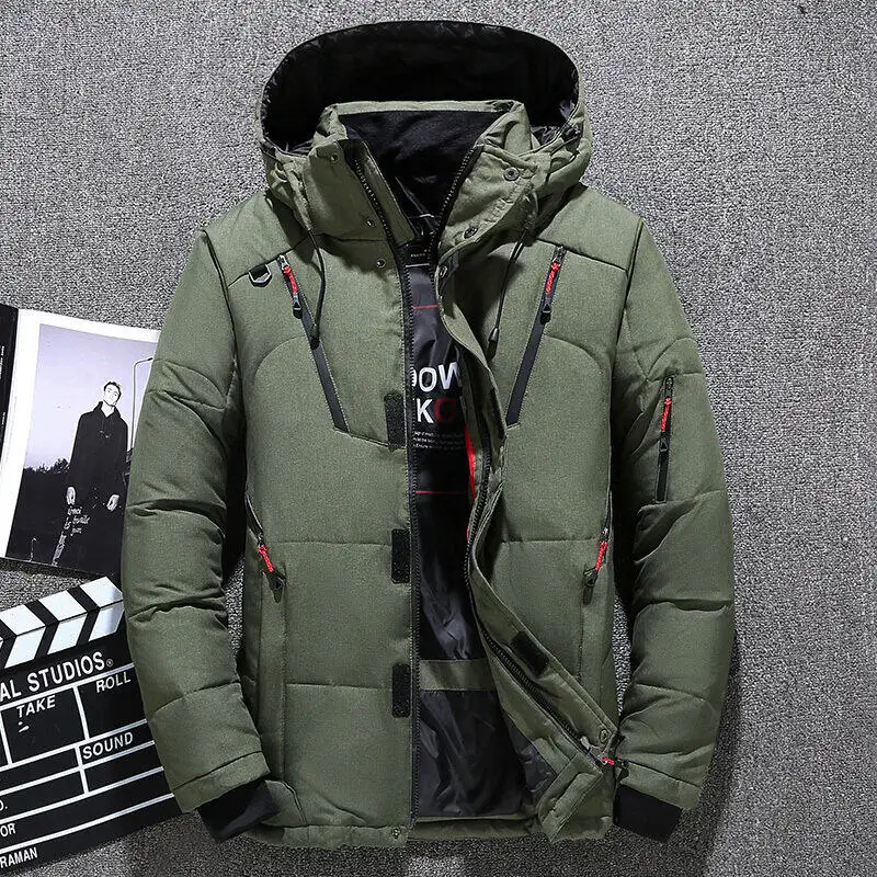 Winter Mode Verdicken Männer Parkas Mäntel Im Freien mit Kapuze Warme Daunen Jacke Trend Casual Alle-spiel Männliche Kleidung Qualität heißer Verkauf