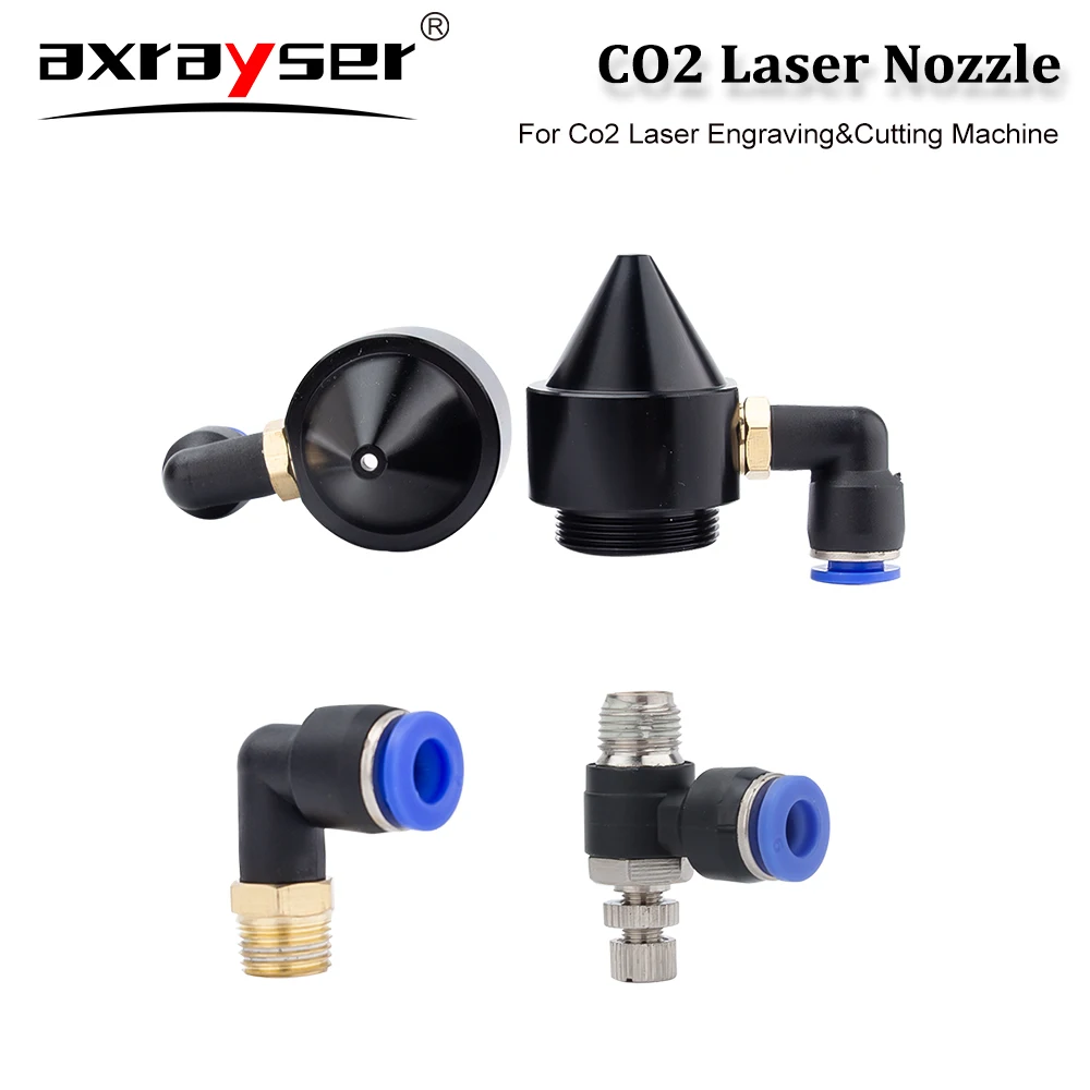 Co2 레이저 조각 절단기용 Axrayser 공기 노즐 Co2 조각 가스 노즐