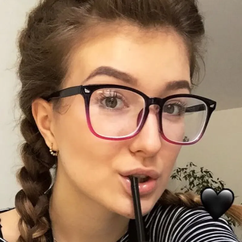 Gafas de bloqueo con luz azul, gafas falsas cuadradas de moda, UV anti rayos, juegos de computadora para mujeres y hombres