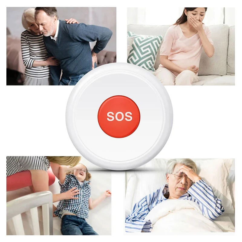 Haozee Tuya ZigBee/Wifi SOS Notfall Butto Ältere Kinder Alarm Notfall Hilfe Schalter Unterstützung Home Assistant Zigbee2mqtt