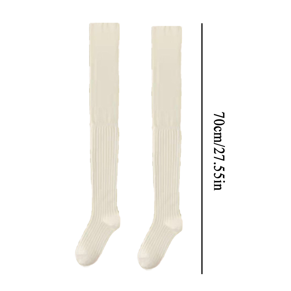 Calcetines hasta la rodilla para mujer, medias suaves de empalme, calcetines térmicos de tubo alto, calcetines casuales de estilo Preppy coreano, moda de otoño e invierno