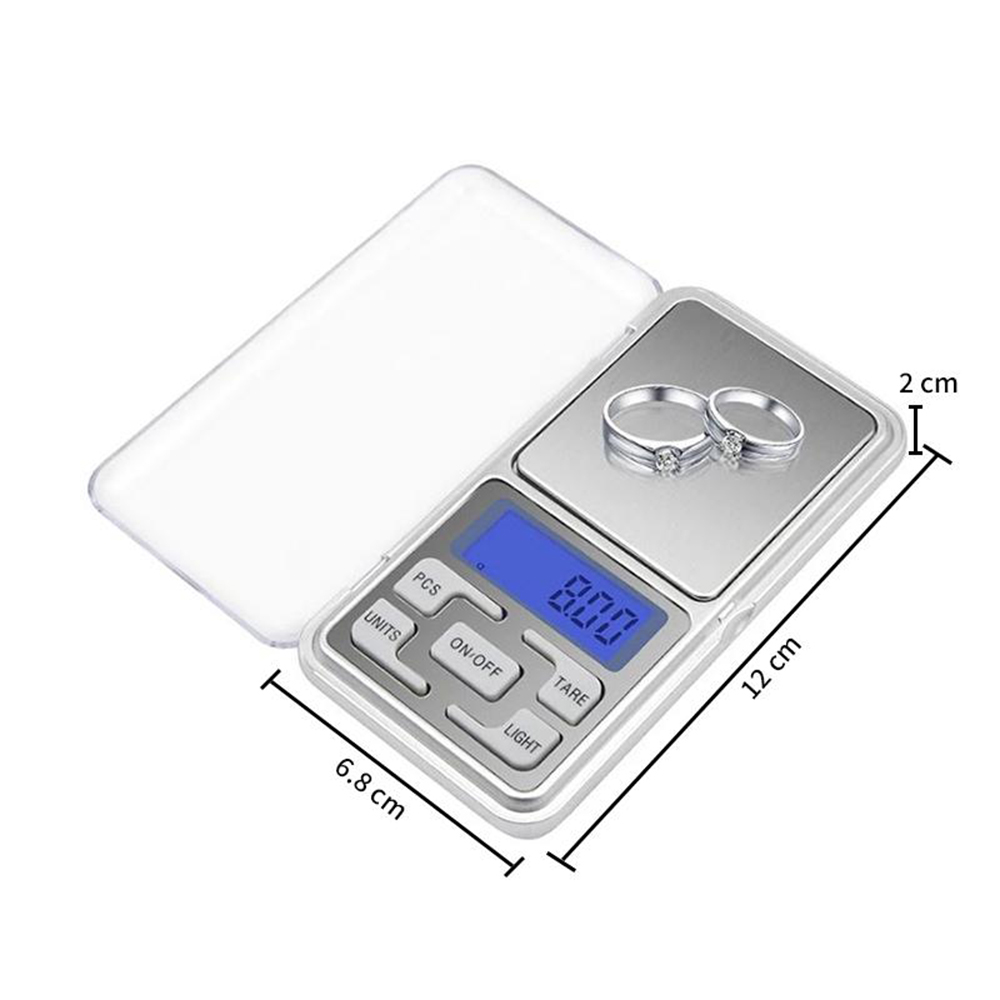 High Precision Mobile Scale Portable Jewelry Pocket Scale Accuracy Range 500G-0.01G with LCD Display