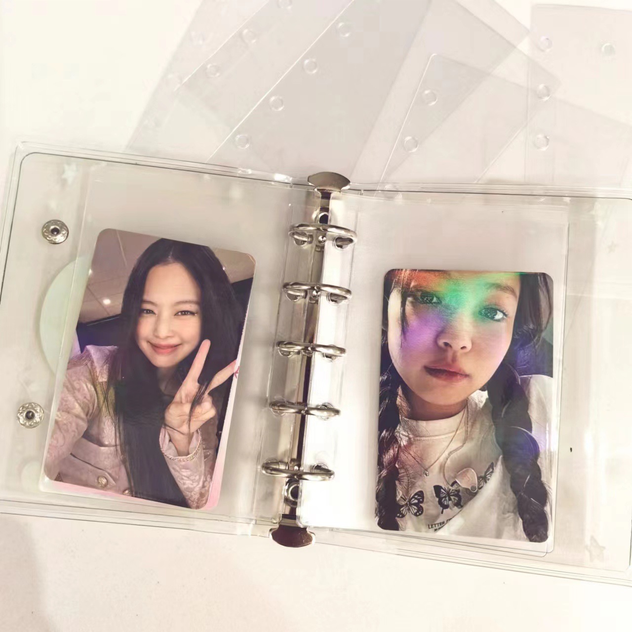 M5 핸드북 내부 페이지 3 인치 카드 소책자 루스 페이지 DIY 바인더 포토 카드 수집 도서 일기 일정 플래너 DIY 커버 앨범