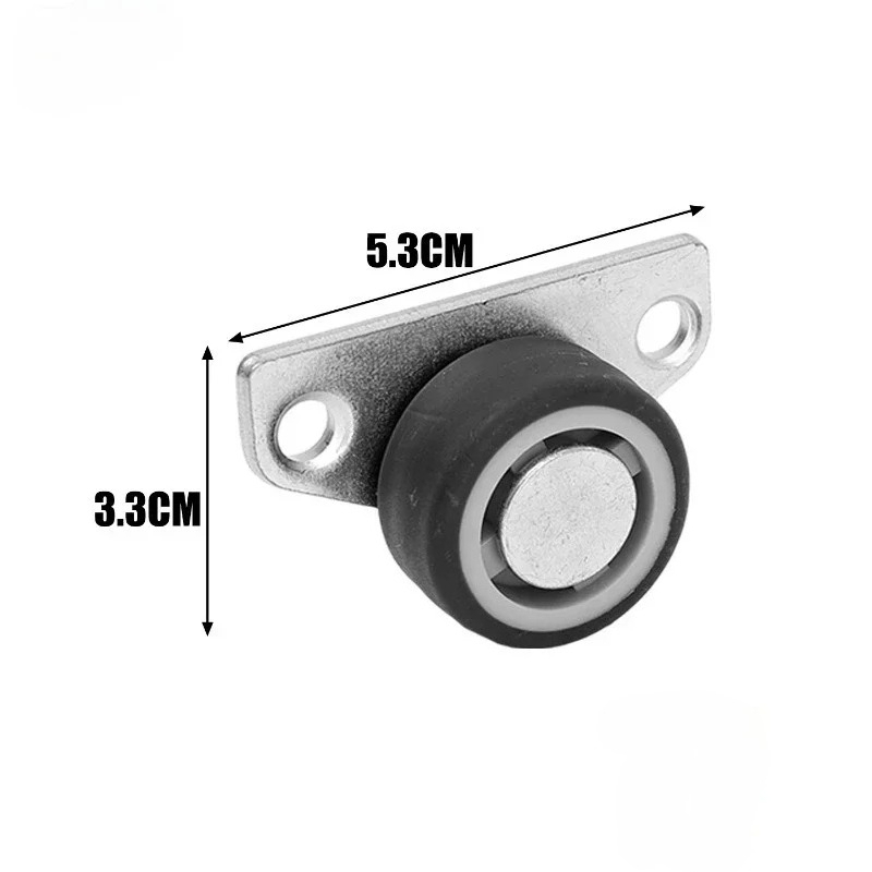 8/1PCS Mini Side Mount Caster Wheels Silent Rubber Furniture Casters Directional Cartwheels For Trolley Drawer Kitchen Cabinets