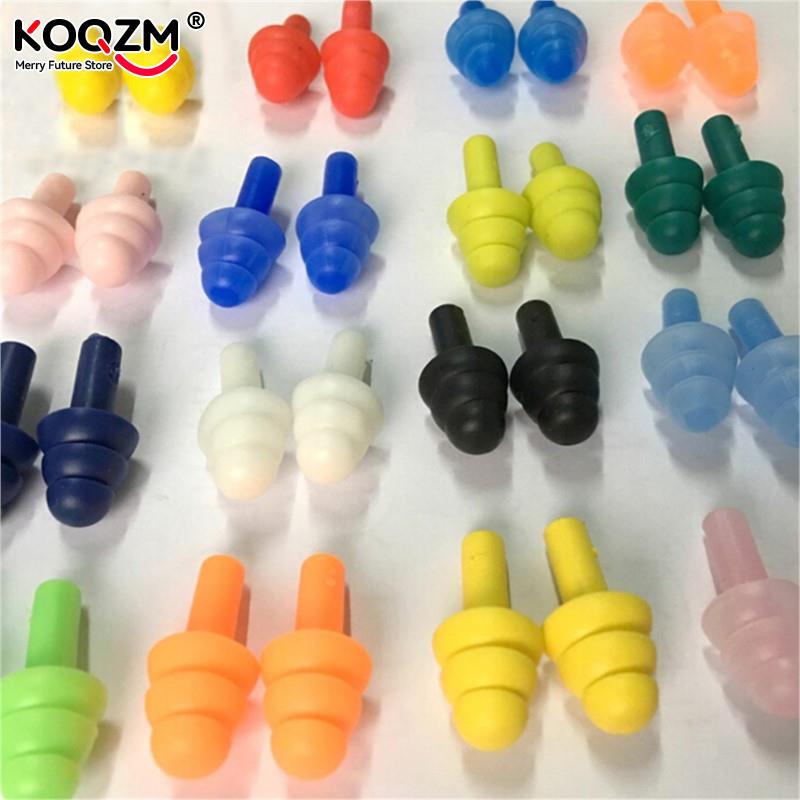 Bộ 10 Đôi Tất Mềm Chống Tiếng Ồn Tai Nghe Nhét Tai Chống Nước Bơi Bơi Silicone Tai Nghe Nhét Tai Dành Cho Người Lớn Trẻ Em Tập Bơi Lặn