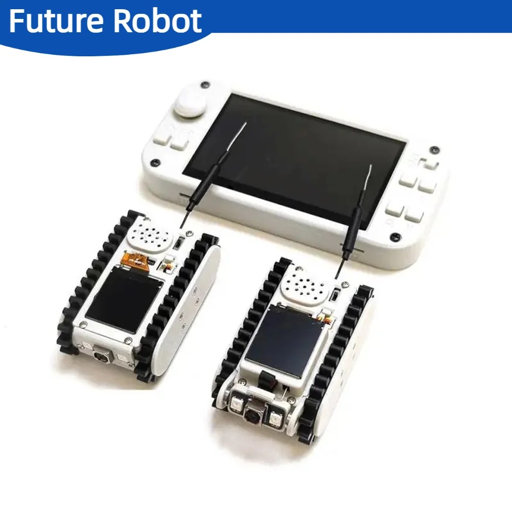 Pipeline Inspektion Drahtlose Video RC Auto Track Roboter mit Kamera Maker Lehre ESP32 Scannen Code Netzwerk DIY Programm Spielzeug