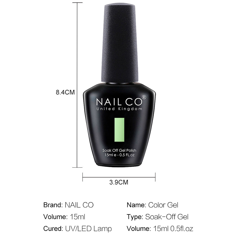 Nailco 15ml hema/tpo livre uv gel unha polonês arte manicure profissionais base superior verniz semi permanente vernis prego