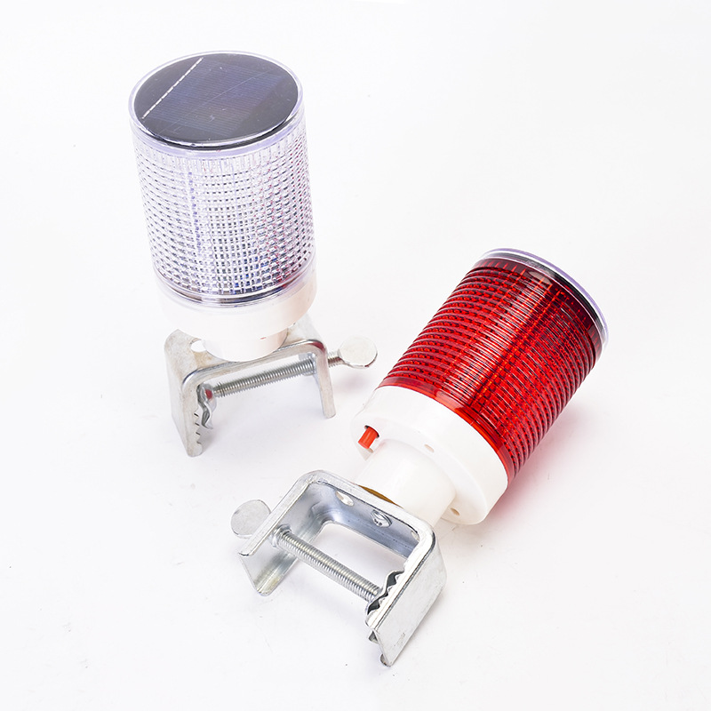 High Light LED Solar Warning Light Strong And Durable Road Construction Guardrail Lights Marine Signal Lamp