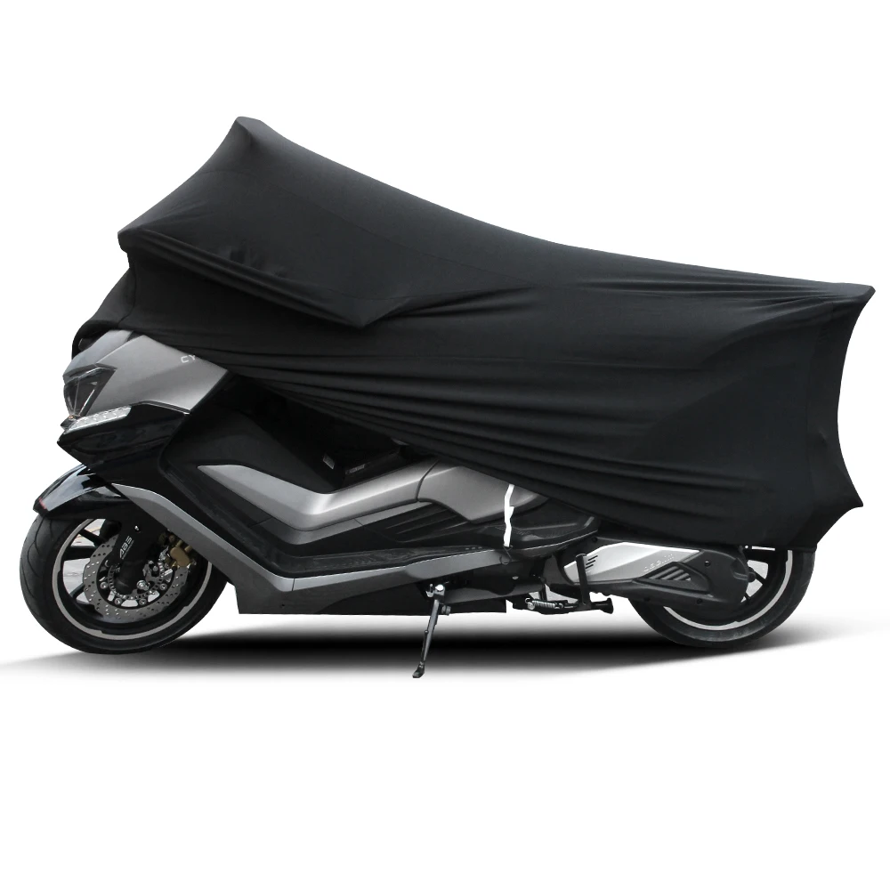 Universal motocicleta cobre protetor uv capa interior ao ar livre 2 cores bicicleta motor scooter capa à prova de poeira tecido elástico M-4XL