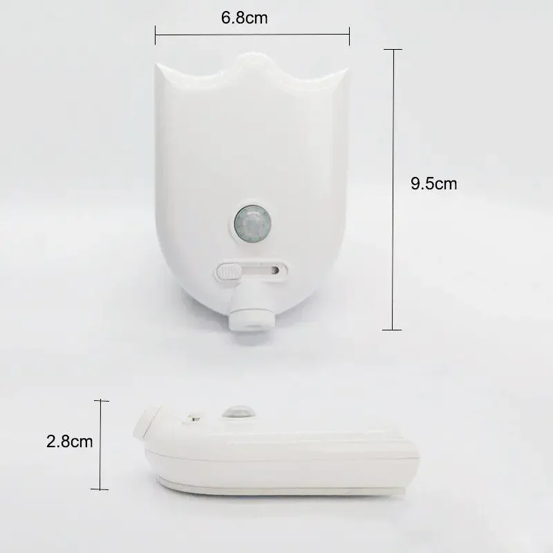 Lámpara de proyección de inodoro con retroiluminación LED con Sensor de movimiento, Mini lámpara de noche creativa para inodoro, lámpara de iluminación con Sensor de asiento para inodoro
