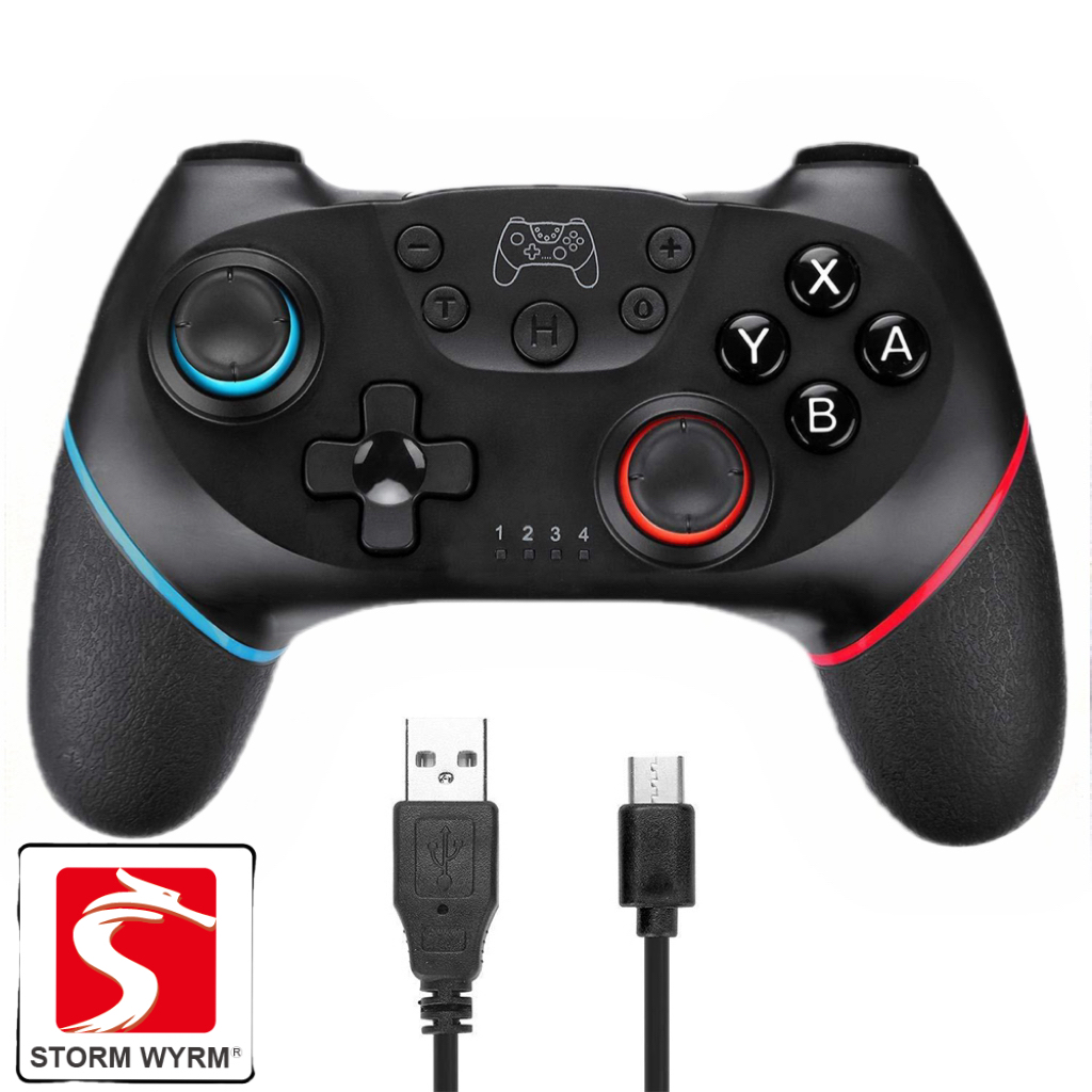STORM-WYRMワイヤレスコントローラー,モーションセンサー,ダブル振動,N-SL SW001