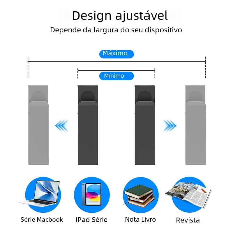 Under Desk Desktop Rack Table Sides Laptop Rack Adjustable Charging Stand Tray Desk Cables Organizer Storage Holder for Ipad