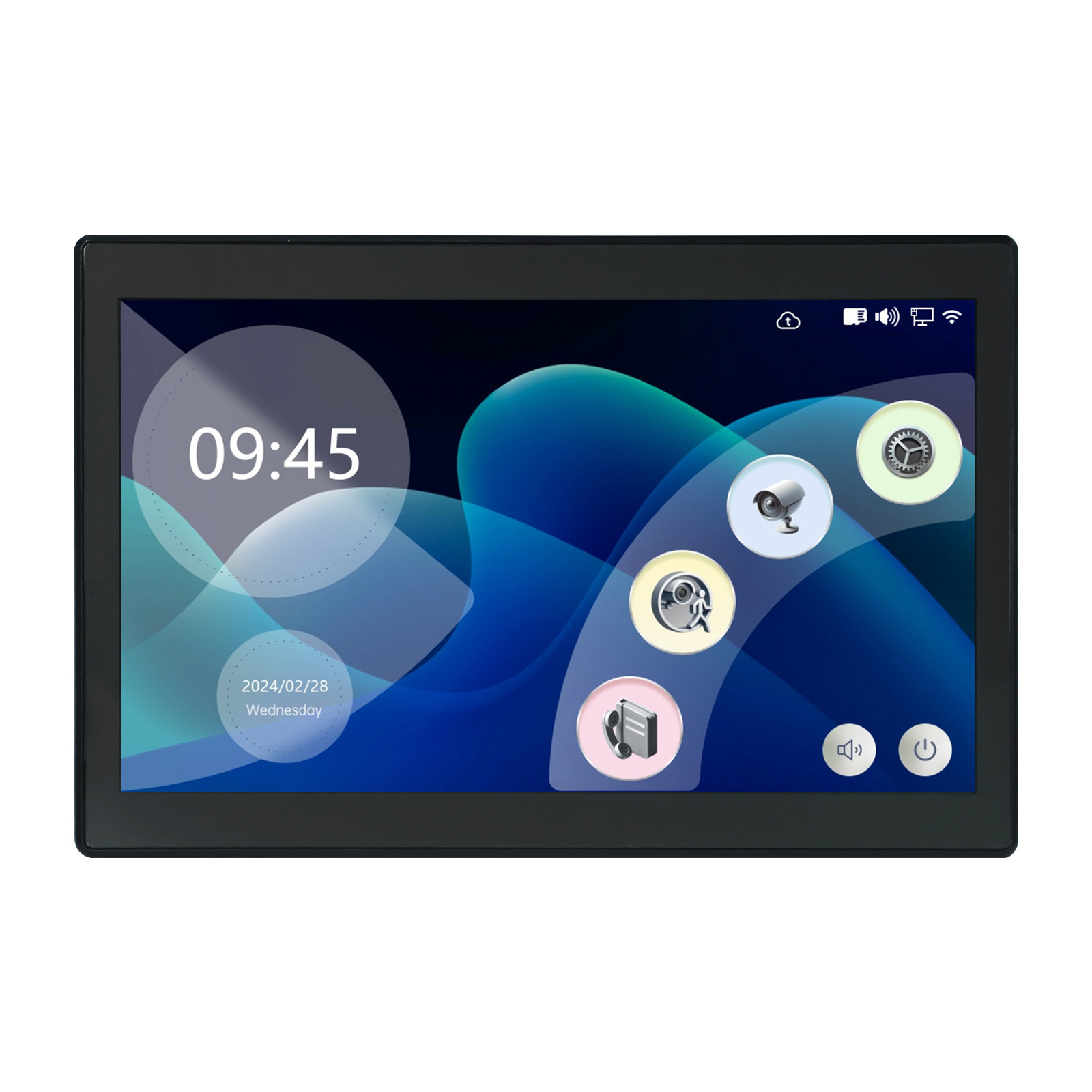 Um campainha de 2 fios intercom 7 "10" lcd vídeo porteiro telefone wifi rfid visão noturna 1080p vigilância tuya para villa casa d4b