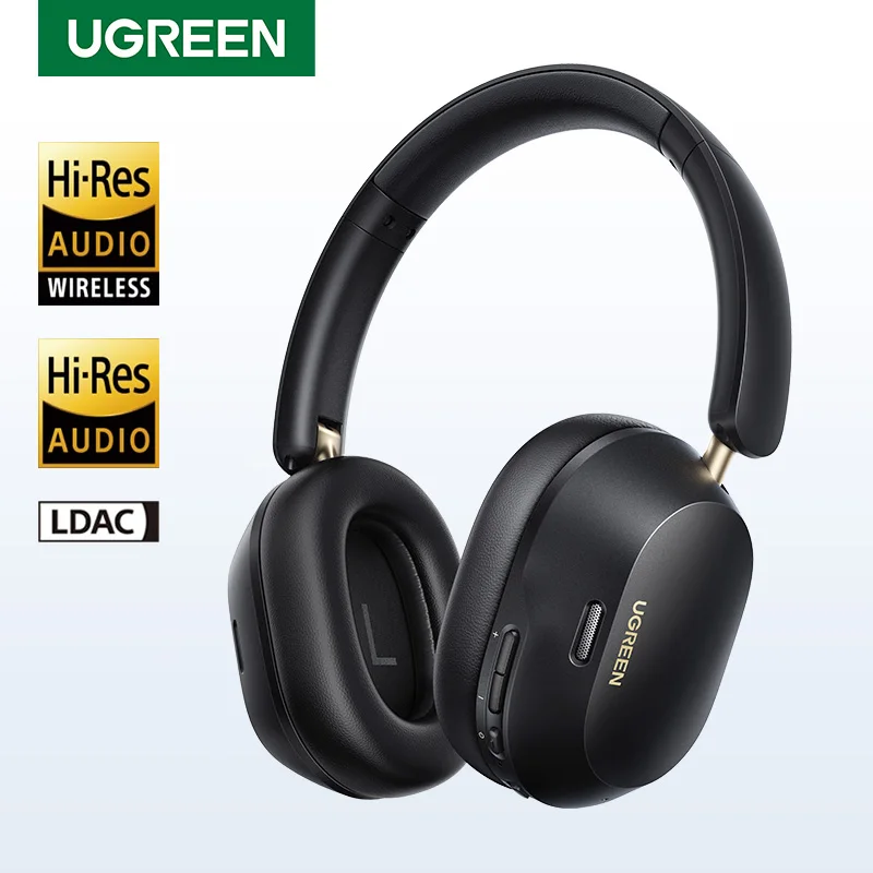 UGREEN Max5c Беспроводные Bluetooth-наушники ANC 43 дБ с активным шумоподавлением Hi-Res LDAC 75H Пространственные аудионаушники Гарнитура