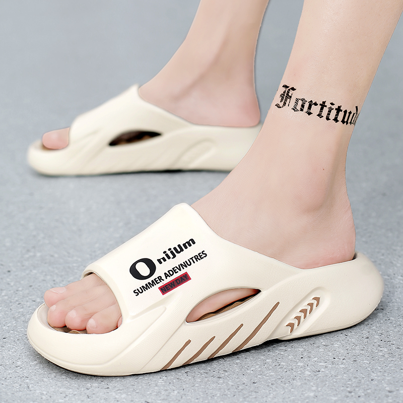 2024 nuovi uomini pantofole da massaggio diapositive sandali da esterno per interni scarpe casual da spiaggia suola comoda pantofole da uomo di grandi dimensioni 38-47