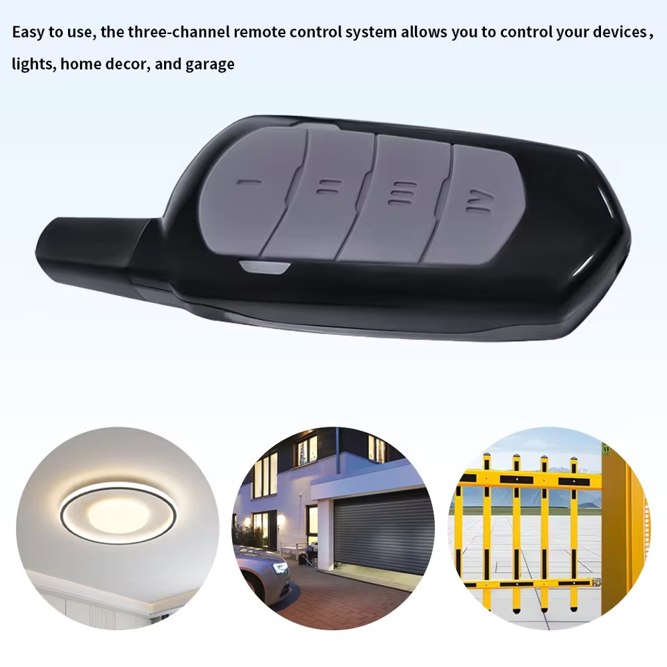Garage Remote Control Duplicator 433mhz Gate Door Commands Opener Electric Rolling Code Clone Access Portal Fixed Cod