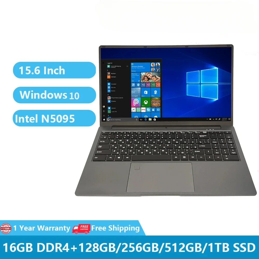 2023 Office Laptops Gaming Windows 10 School Cheap Folding Notebook PC 15.6 Inch Intel Celeron N5095 16G RAM 1TB Dual WiFi