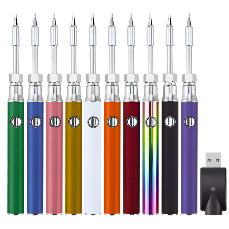 1Set 5W 1100mAh Battery Electric Soldering Iron Rechargeable And Temperature Adjustment Welding Repair Tool Soldering Iron Tool