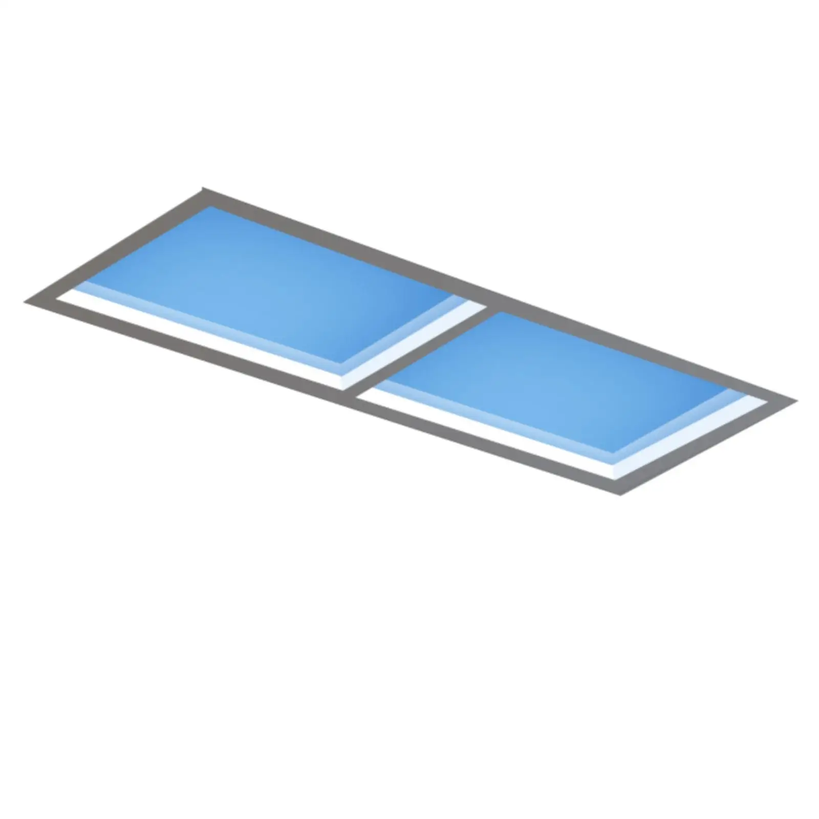 Lampu Panel Langit LED Cahaya Matahari Buatan CRI Tinggi Lampu Langit-langit Tersembunyi Lampu Langit-langit Palsu Dalam Ruangan