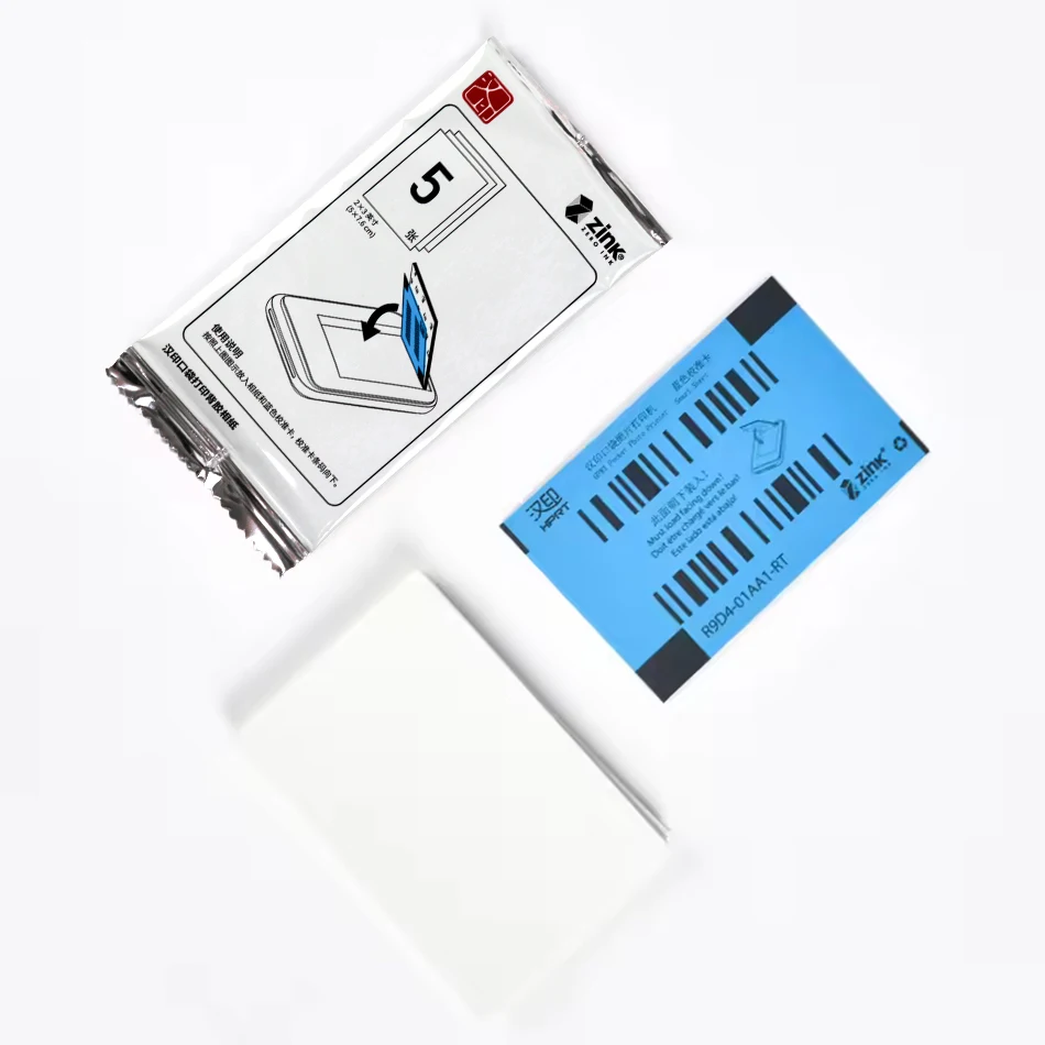 Papel fotográfico colorido 2x3 polegadas papel fotográfico Zink com costas adesivas para impressora fotográfica de bolso HPRT MT53