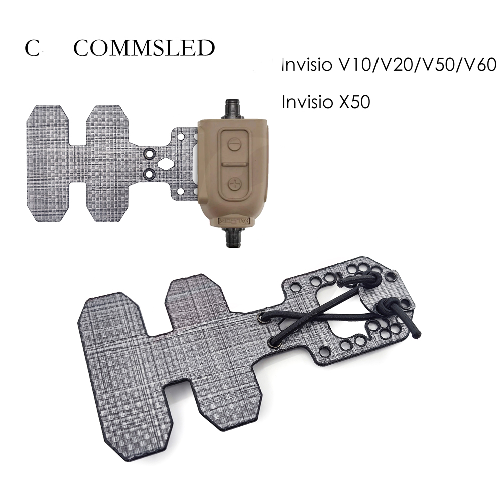 Colete tático universal ptt placa de extensão fixa v60/u94 molle placa de montagem importado tegris