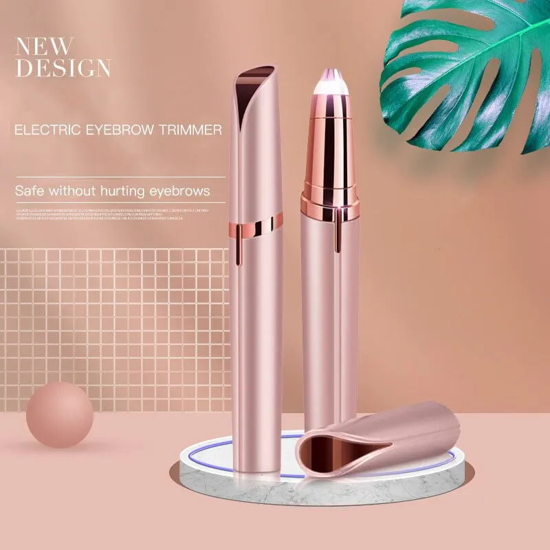 Cuchillo eléctrico de corte de cejas para mujer, mini máquina de afeitar de corte automático de cejas