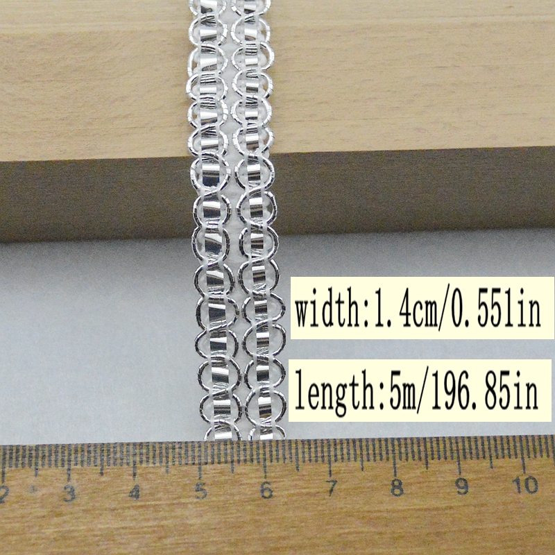 Neue 5 Meter/16,4 Fuß pro Packung Kleid Nähen Stoff Hochzeitskleid Stoff DIY Handwerk Spitzenbesatz drei Blumen Polyester Spitze