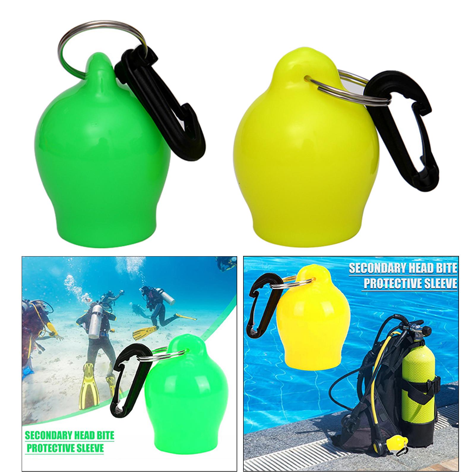 Cubierta de boquilla reguladora de snorkel soporte de buceo con clip