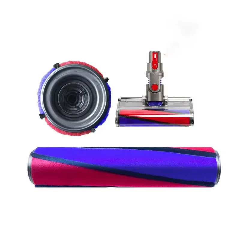 Compatible For Dyson V7 V8 V10 V11 V6 Vacuum Cleaner Soft Roller Brush Carpet Brushroll Bar Spare Part Replacement Accessories