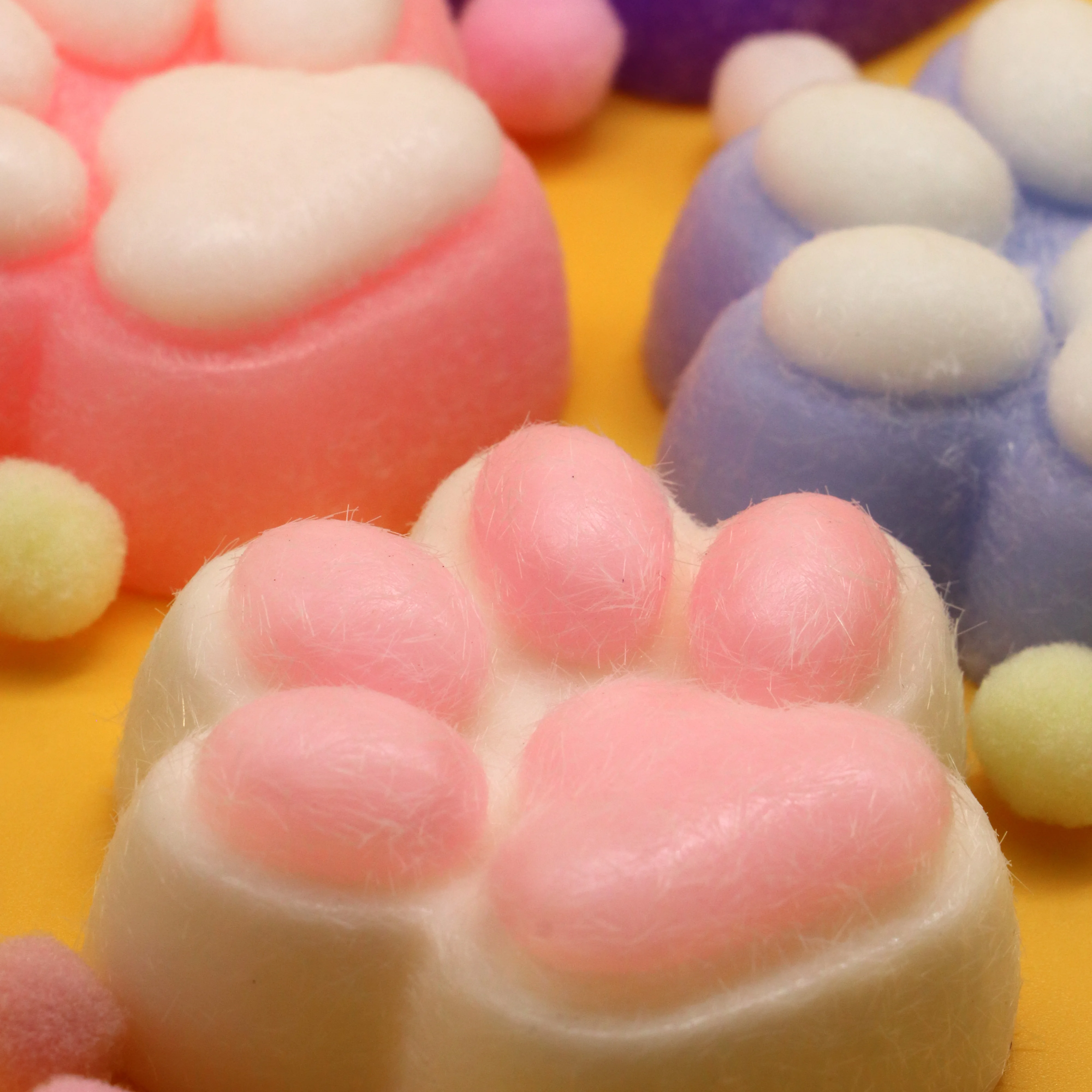 Kawaii น่ารัก Cat PAW ของเล่นบีบช้า Rebound Decompression ของเล่นลดความเครียด Decompression ของเล่นเด็กสําหรับเด็ก Sensory ของเล่น