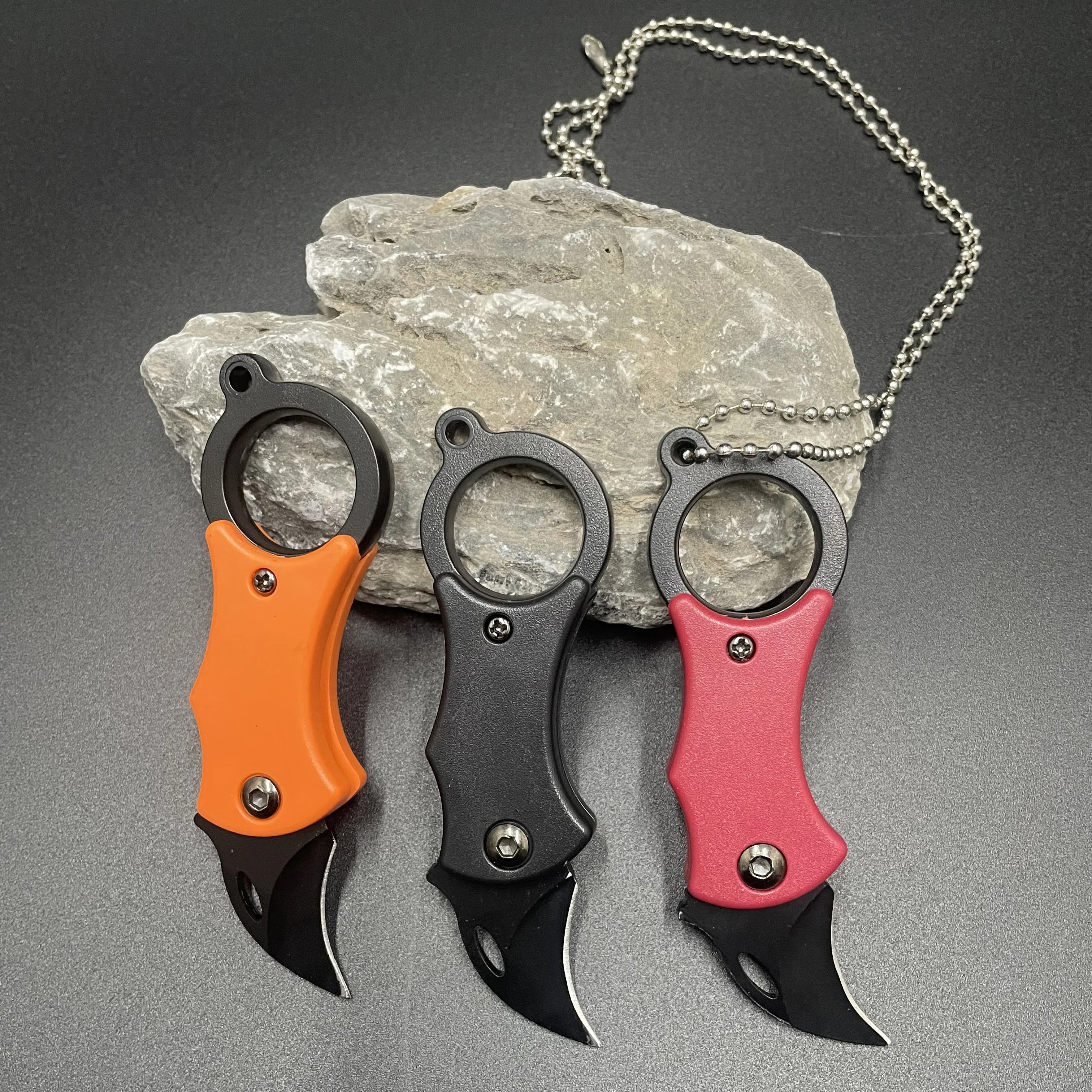 Mini cuchillo plegable, cuchillo de bolsillo portátil, Camping, alimentos procesados, dispositivo EDC para exteriores, llavero