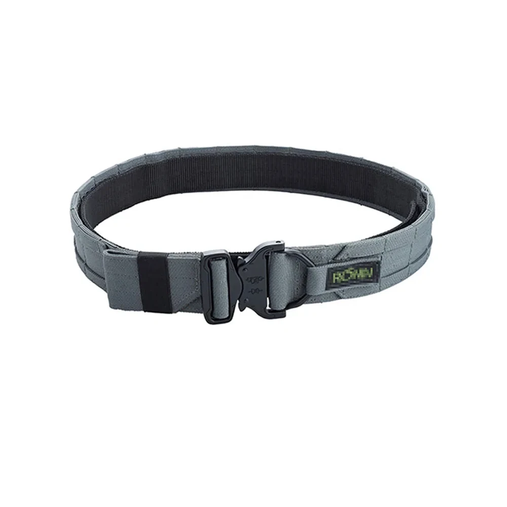Cinturón táctico Molle estilo Ronin, cinturón de doble capa para caza al aire libre de 1,5 pulgadas, sistema Molle