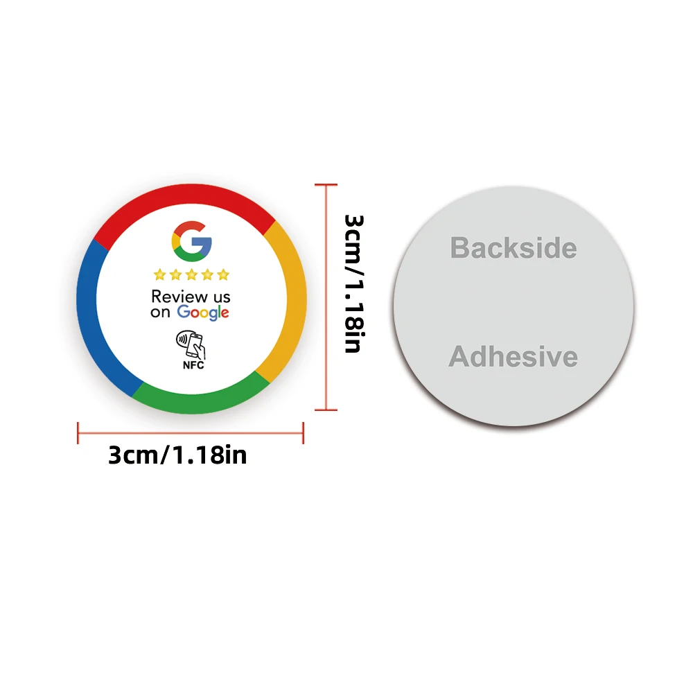 10/30 pces impulsionar revisão nfc adesivo google google revisão nfc adesivo aumentar suas comentários google tocar para revisão cartões nfc tag