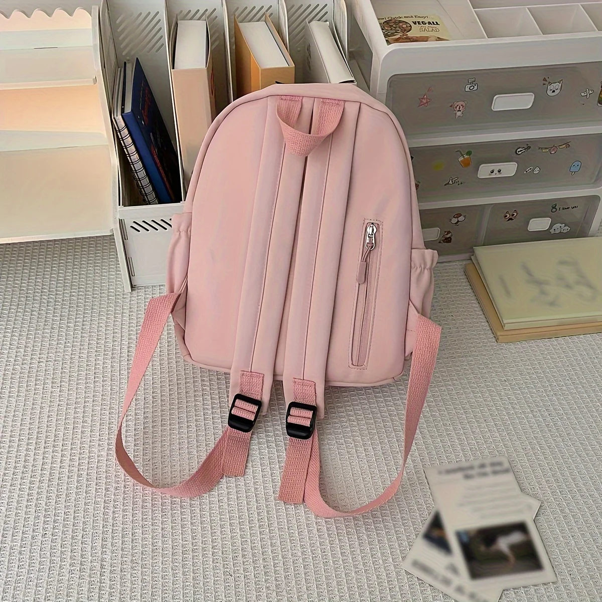 Nuova borsa da scuola piccola per studenti universitari, zaino da ragazza semplice e versatile da viaggio, zaino piccolo e fresco, zaino da ragazzo
