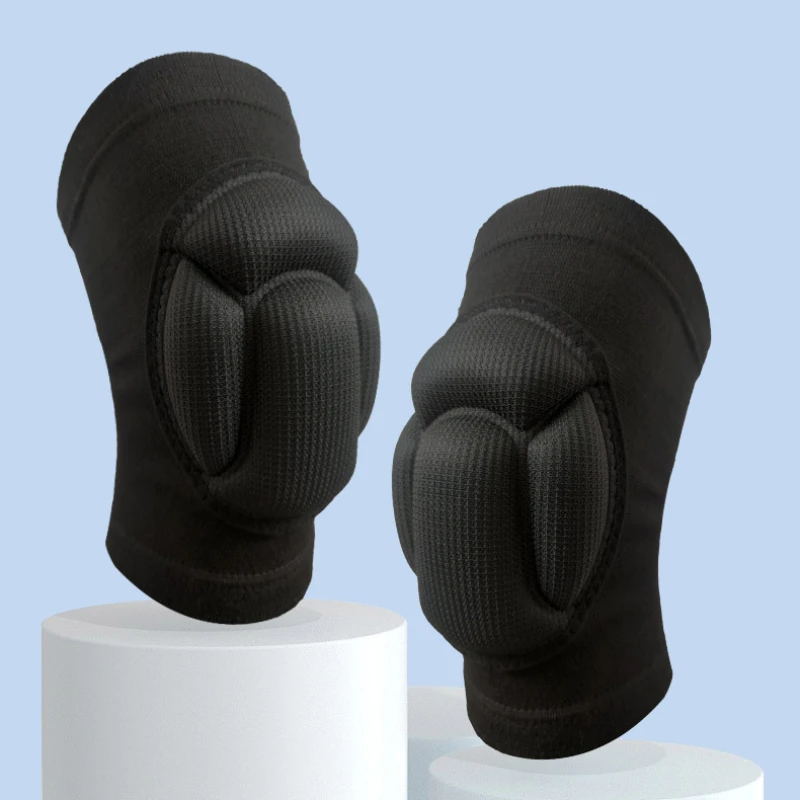 1PC หนาป้องกันกีฬา Kneepad ผู้ชายเข่า Pads สนับสนุนฟิตเนสบาสเกตบอลรั้ง Protector ชาย NonSlip Pads