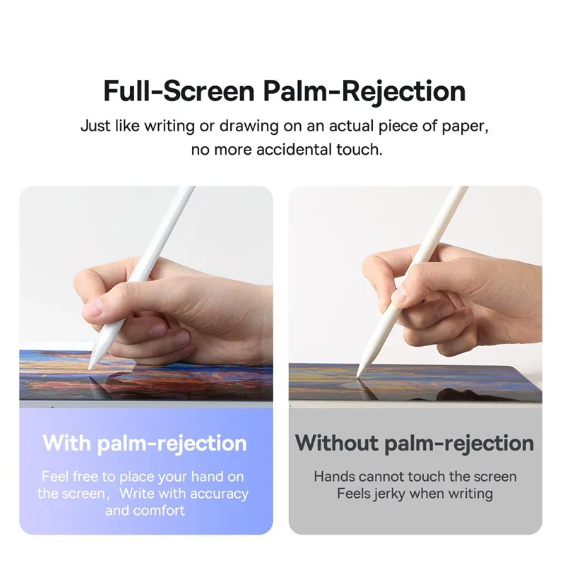 Baseus 2rd Gen Stylus Pens for iPad 2018-2022 Apple Pencil Bluetooth Magnetic Wireless Charging Tilt Sensitive Palm Rejection