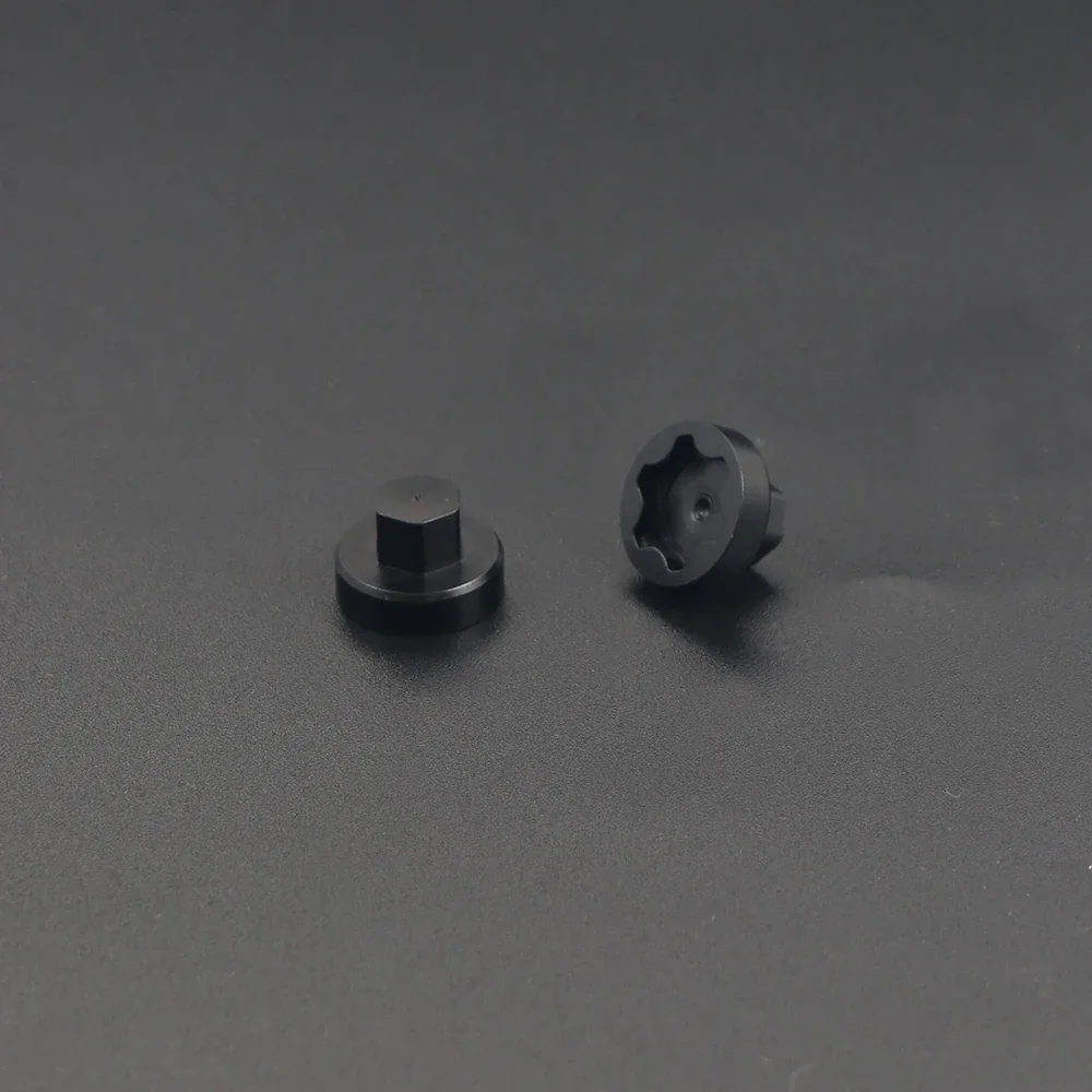 Kim Loại Bánh Trung Tâm Nắp Chống Bụi Tai M4 Hạt 4 Cho 1/10 RC Xe Bánh Xích Xe Trục SCX10 D90 TRX4 TF2 CC01 Capra Nâng Cấp